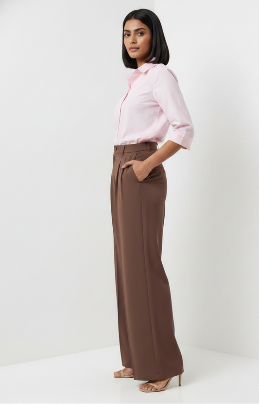Stretchable Trouser - Cocoa Brown