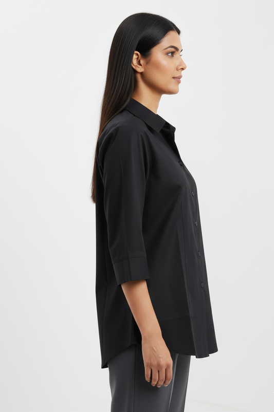 Cotton Shirt -Black