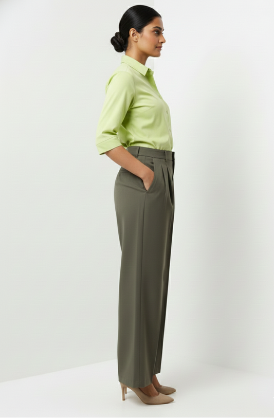 Stretchable Trouser - Olive Green