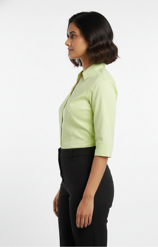 Cotton Shirt - Lemon Yellow