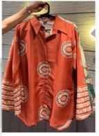 Rust color Gucci Silk Shirt