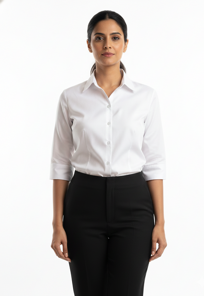 Pure Cotton Shirt - White