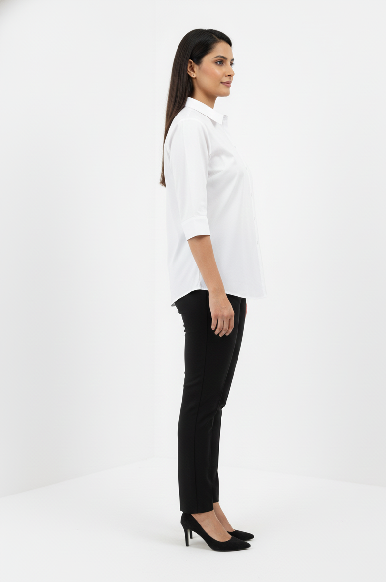 Pure Cotton Shirt - White