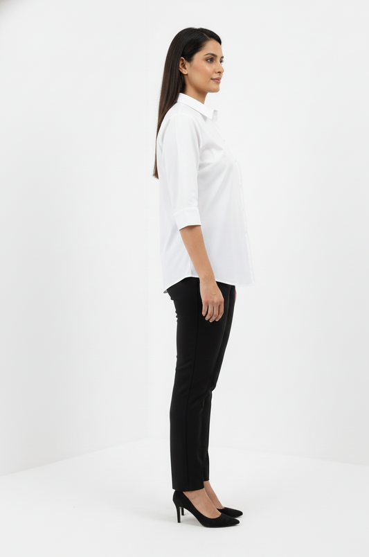 Pure Cotton Shirt - White