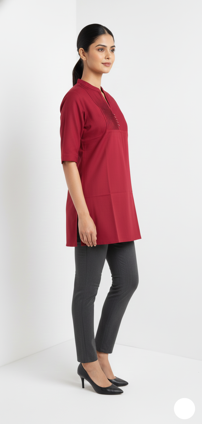 Cotton Top - Maroon Color