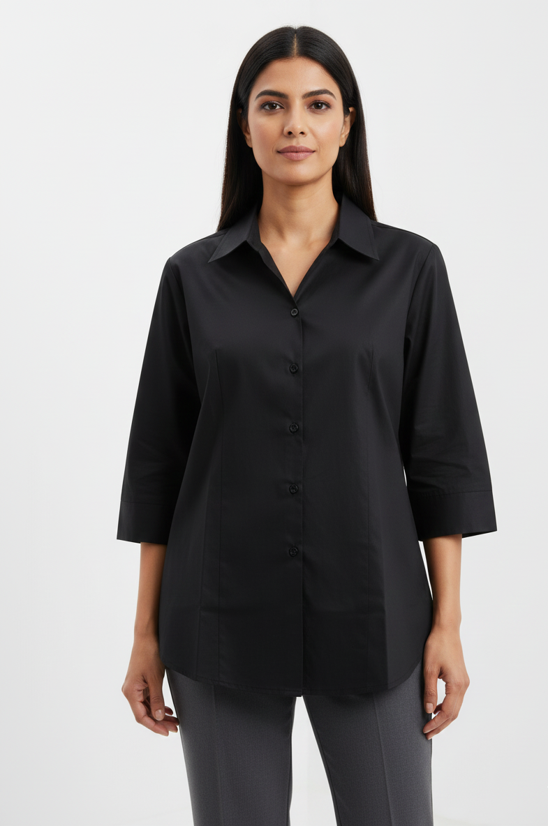 Cotton Shirt -Black