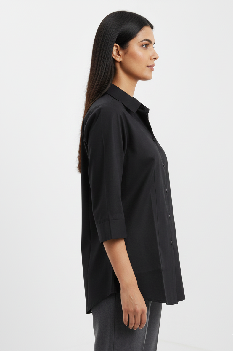 Cotton Shirt -Black