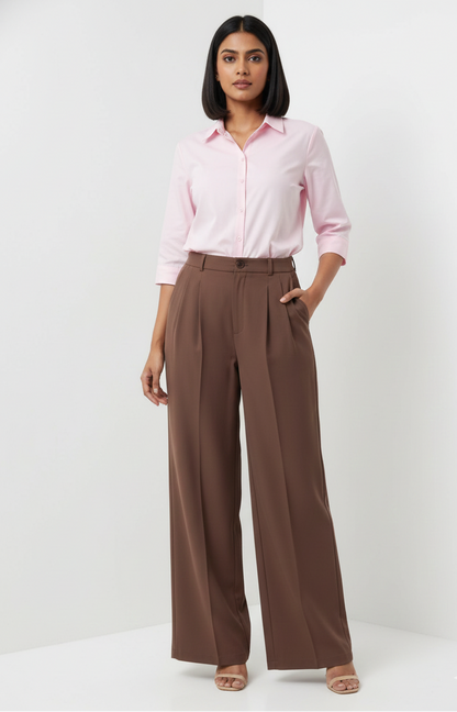 Stretchable Trouser - Cocoa Brown