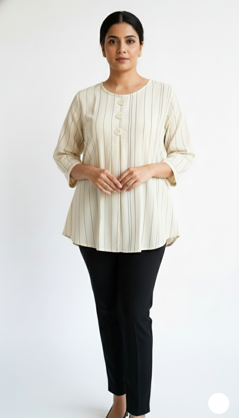 3 Button Tunic