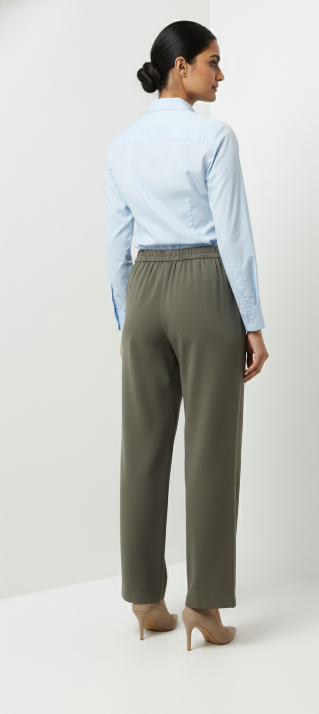 Stretchable Trouser - Olive Green