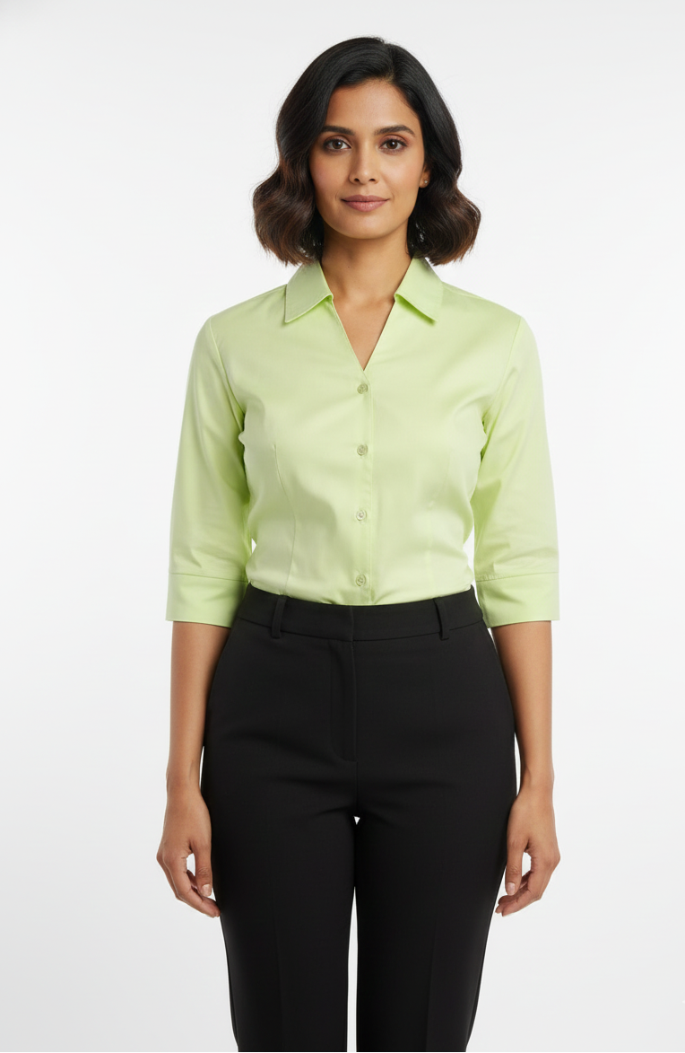 Cotton Shirt - Lemon Yellow