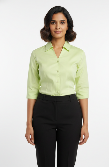 Cotton Shirt - Lemon Yellow